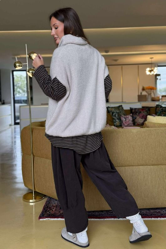 Morag Cowl Knit Tank Oatmeal /8 =